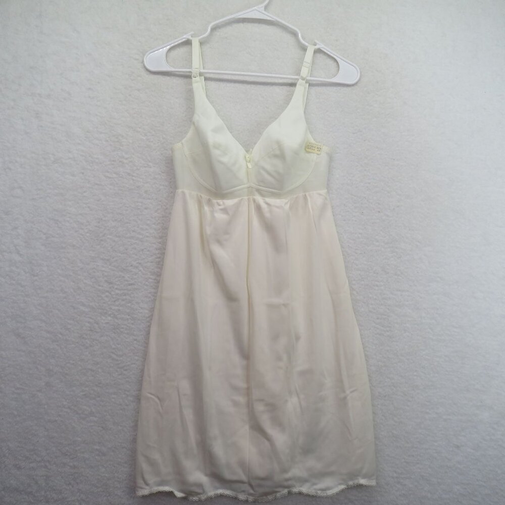 Warners Slip Size 36B Nylon Spandex Adjustable Straps Made‎ In USA Vintage New